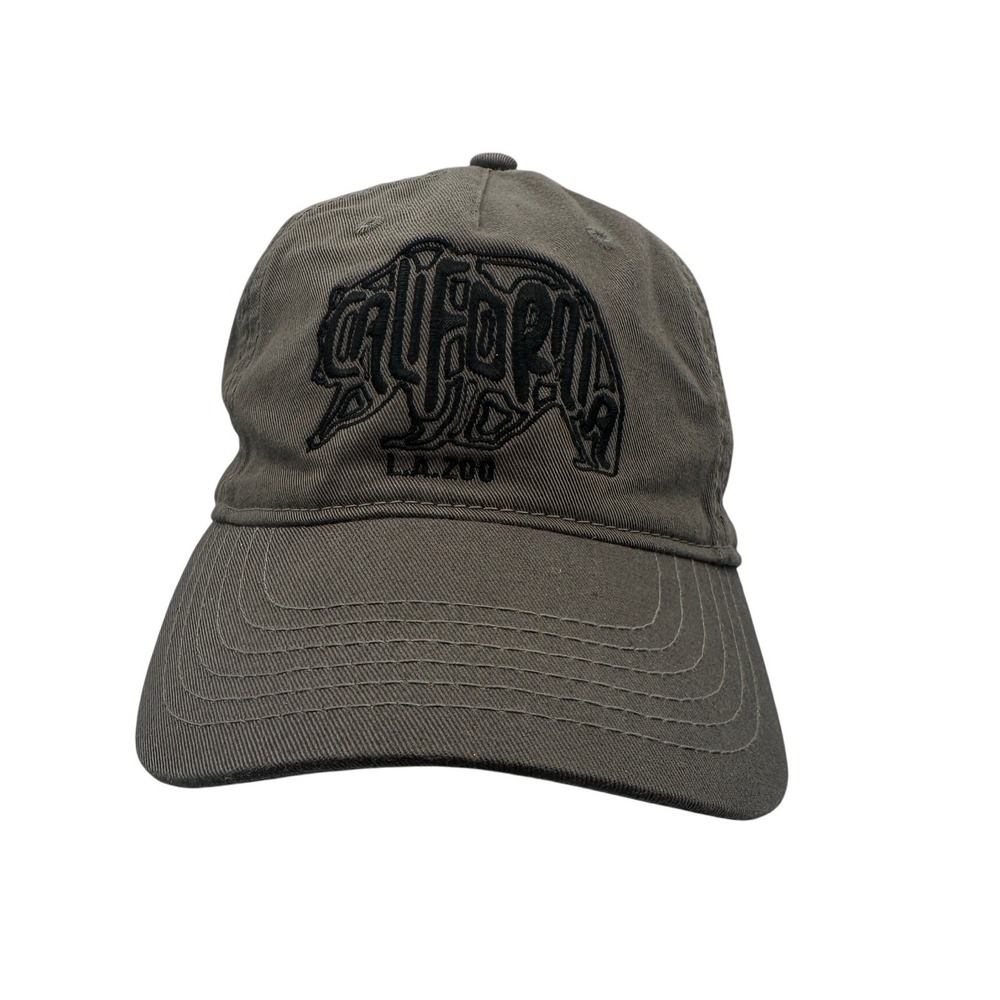 L.A. Zoo Snapback‎ Hat Unisex OSFA Gray Excellent California Bear Dad Cap